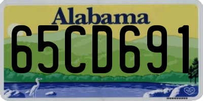 AL license plate 65CD691