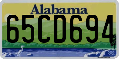 AL license plate 65CD694
