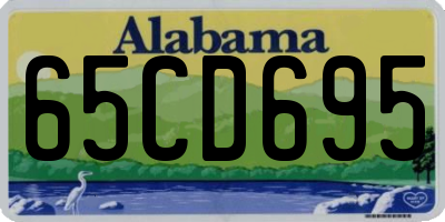 AL license plate 65CD695