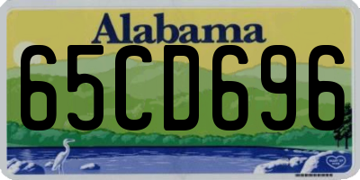AL license plate 65CD696