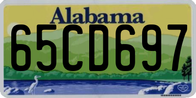 AL license plate 65CD697