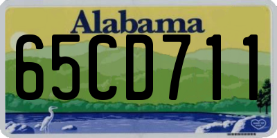 AL license plate 65CD711