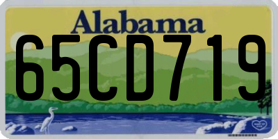 AL license plate 65CD719