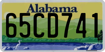 AL license plate 65CD741