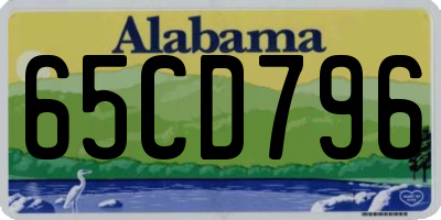 AL license plate 65CD796