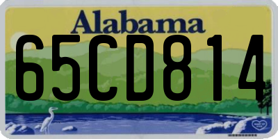 AL license plate 65CD814