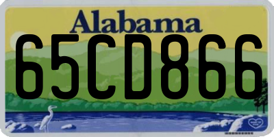 AL license plate 65CD866
