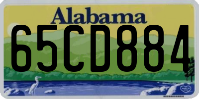 AL license plate 65CD884