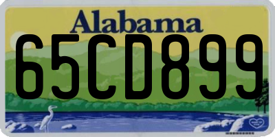 AL license plate 65CD899