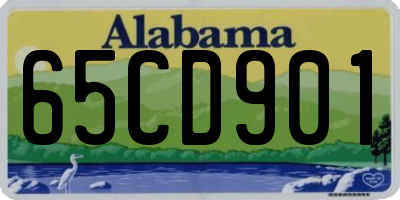 AL license plate 65CD901