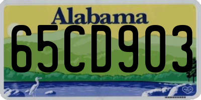AL license plate 65CD903