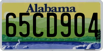 AL license plate 65CD904