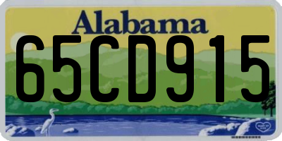 AL license plate 65CD915