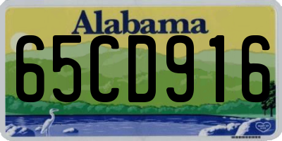 AL license plate 65CD916