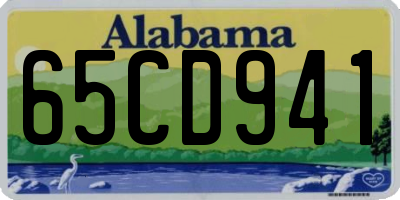 AL license plate 65CD941