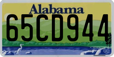 AL license plate 65CD944