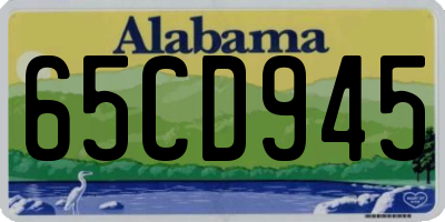 AL license plate 65CD945