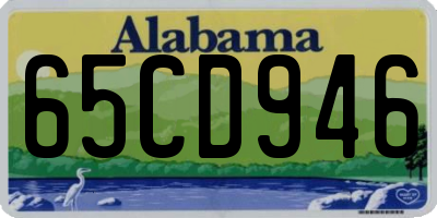 AL license plate 65CD946