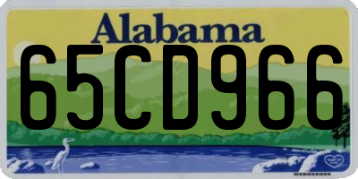 AL license plate 65CD966