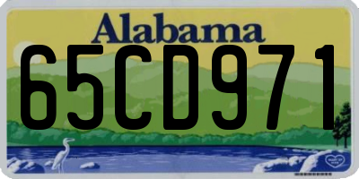 AL license plate 65CD971