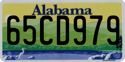 AL license plate 65CD979