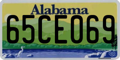 AL license plate 65CE069