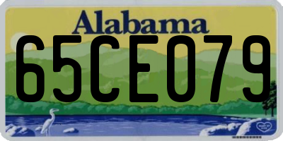 AL license plate 65CE079