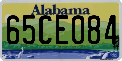 AL license plate 65CE084