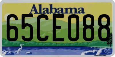 AL license plate 65CE088