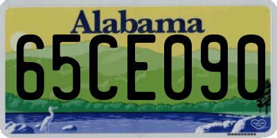 AL license plate 65CE090
