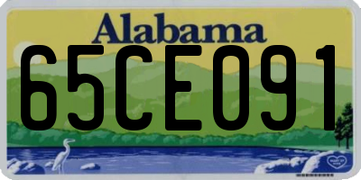 AL license plate 65CE091