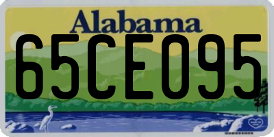 AL license plate 65CE095