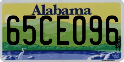 AL license plate 65CE096