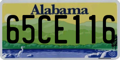 AL license plate 65CE116