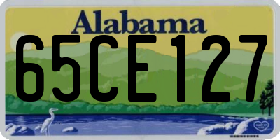AL license plate 65CE127