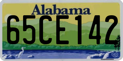 AL license plate 65CE142