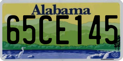 AL license plate 65CE145