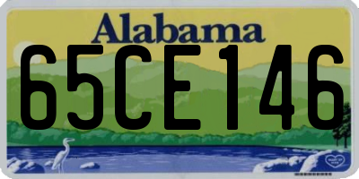 AL license plate 65CE146