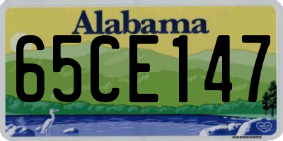 AL license plate 65CE147