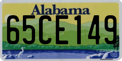 AL license plate 65CE149