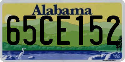 AL license plate 65CE152