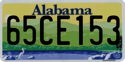 AL license plate 65CE153