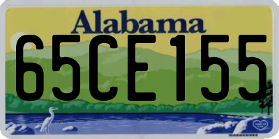 AL license plate 65CE155