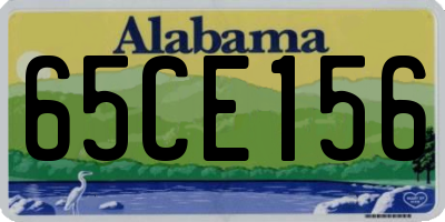 AL license plate 65CE156