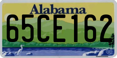 AL license plate 65CE162