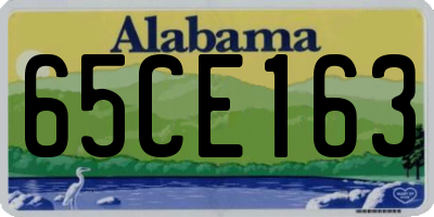 AL license plate 65CE163