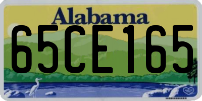 AL license plate 65CE165