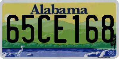 AL license plate 65CE168