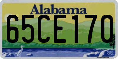 AL license plate 65CE170