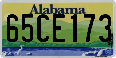 AL license plate 65CE173